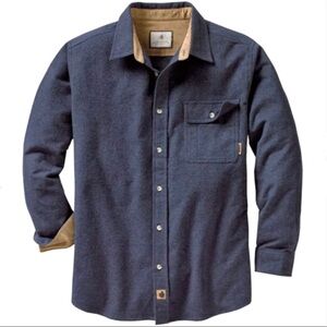 NWT Legendary Whitetails Men's Buck Camp Navy Blue Flannel Shirt ~ Size 4XT